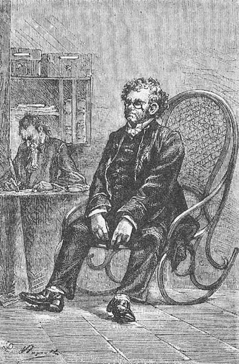 Illustration by Léon Benett for Jules Vernes novel