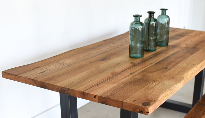 میز با چوب راش
